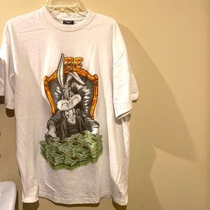 Unisex Short sleeve Flying Horse 100% Cotton Bugs Bunny Graphic Shirt 3xl
